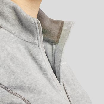 Blusa Fleece Feminina com Ziper MH120 PP / Cinza