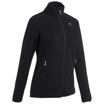 Blusa Fleece feminina com Ziper MH120 Quechua M / Preto
