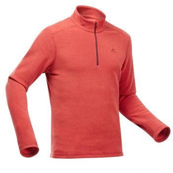 Blusa Fleece Masculina de Trilha Mh100 Quechua G / laranja