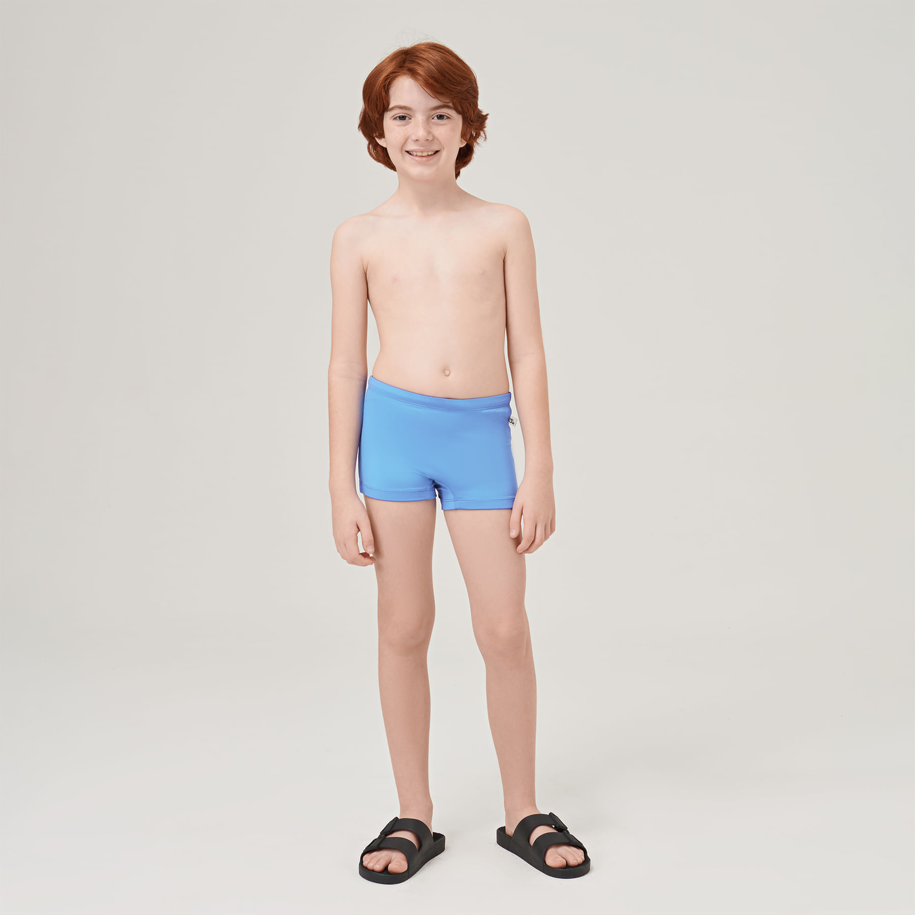 Sunga UV Infantil Com Proteção Solar Azul Oceano