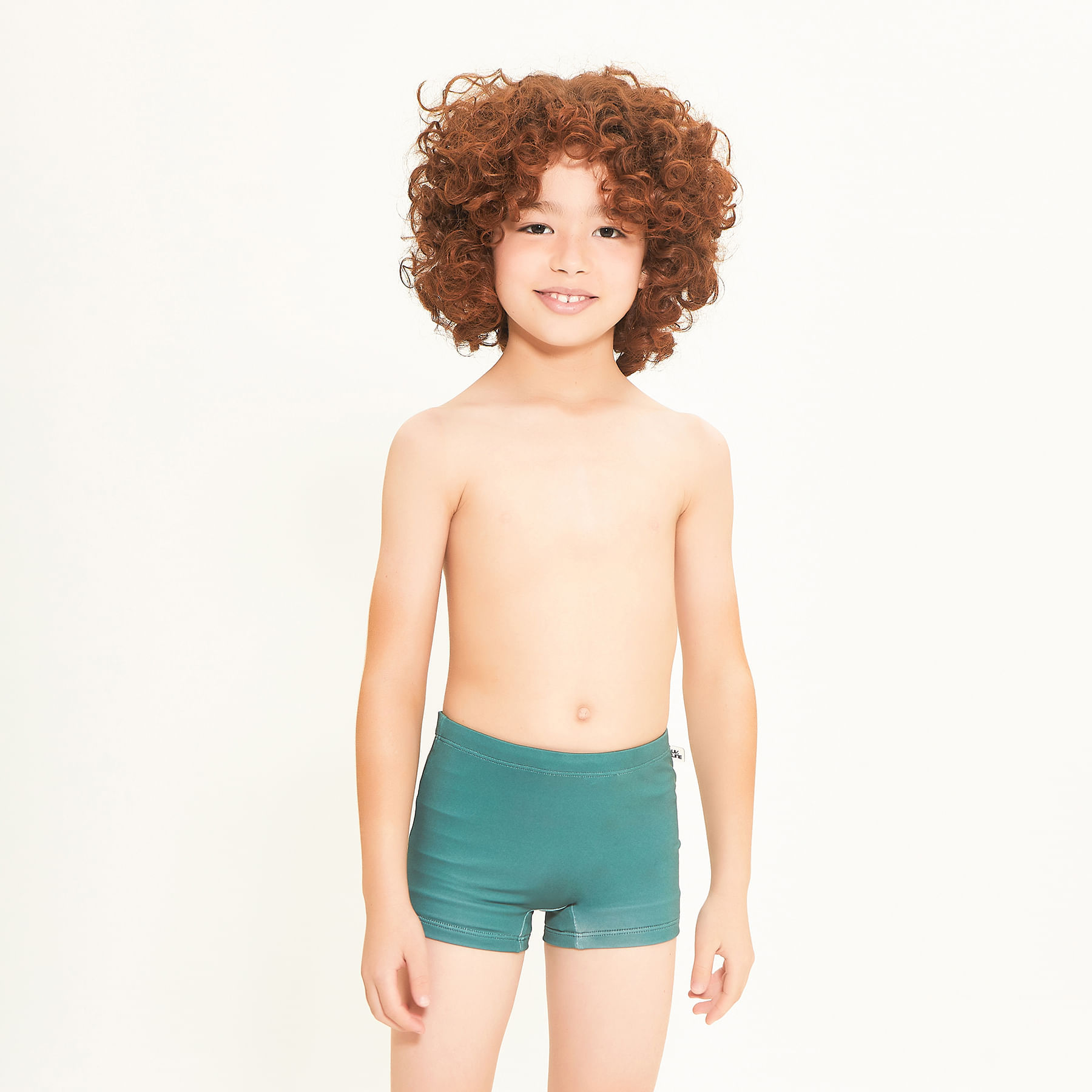 Sunga UV Infantil Com Proteção Solar Esmeralda