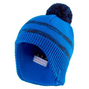 Gorro Infantil de Ski Flap Único / Azul