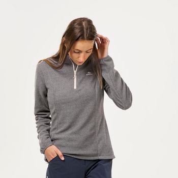 Blusa Fleece Feminina MH100 Cinza P / Cinza