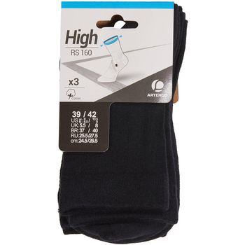 Meia RS 160 Cano Alto Kit com 3 Pares Artengo 37/40 / Preta