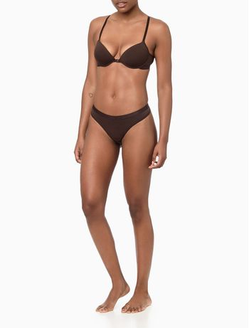 Calcinha Fio Dental Microfibra Soft Touch Calvin Klein Underwear - Havana S