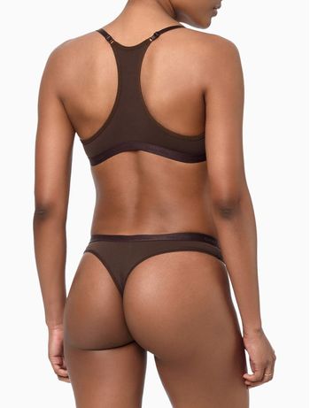 Calcinha Fio Dental Microfibra Soft Touch Calvin Klein Underwear - Havana S