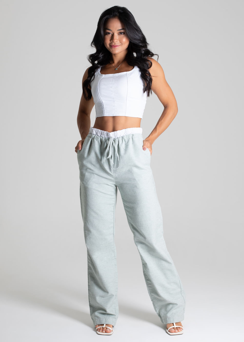 Calça Sarja Sawary Reta - 276345