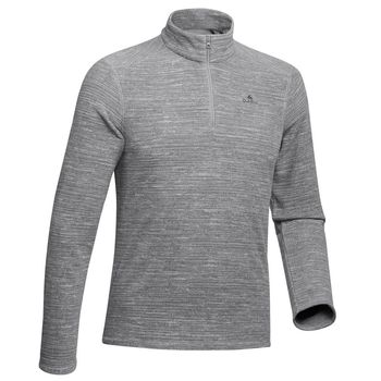 Blusa Fleece Masculina MH100 Forclaz 4G / Cinza