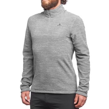 Blusa Fleece Masculina MH100 Forclaz 4G / Cinza