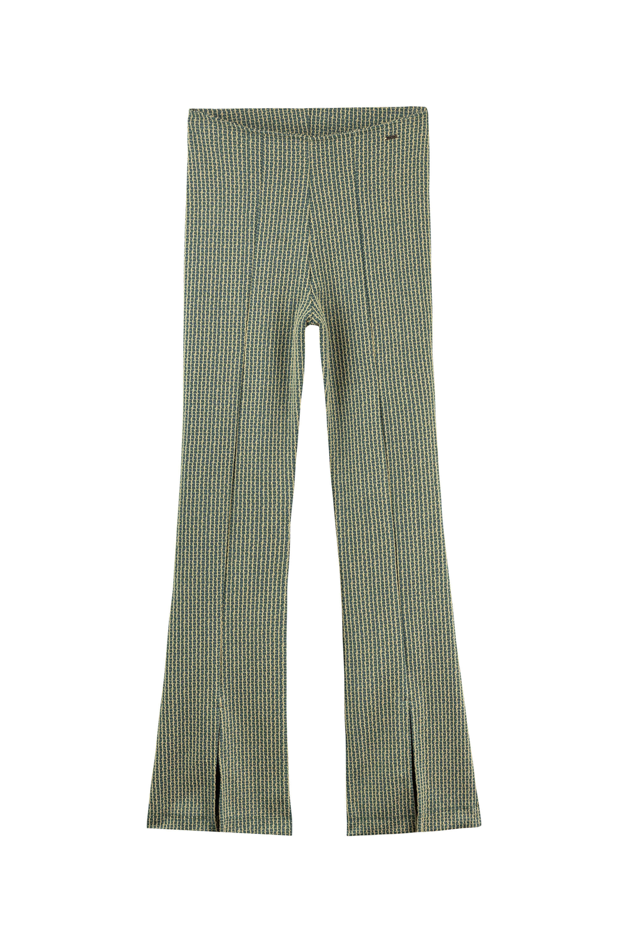 Calça Feminina Tweed Flare Marialícia Verde Escuro