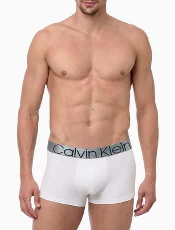 Cueca Masculina Low Rise Trunk Cotton Icon Calvin Klein Underwear - Branco M