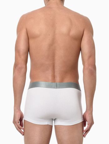 Cueca Masculina Low Rise Trunk Cotton Icon Calvin Klein Underwear - Branco M
