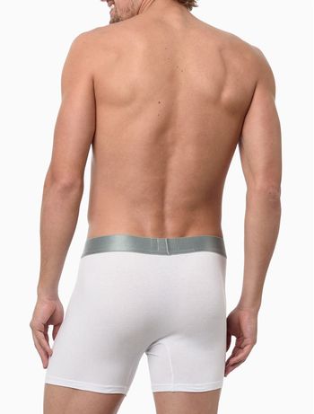 Cueca Masculina Boxer Cotton Icon Calvin Klein Underwear - Branco P