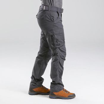 Calça Masculina de Trekking Travel 100 Forclaz 38 / cinza-carbono