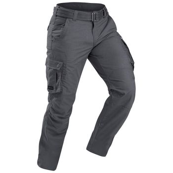 Calça Masculina de Trekking Travel 100 Forclaz 38 / cinza-carbono