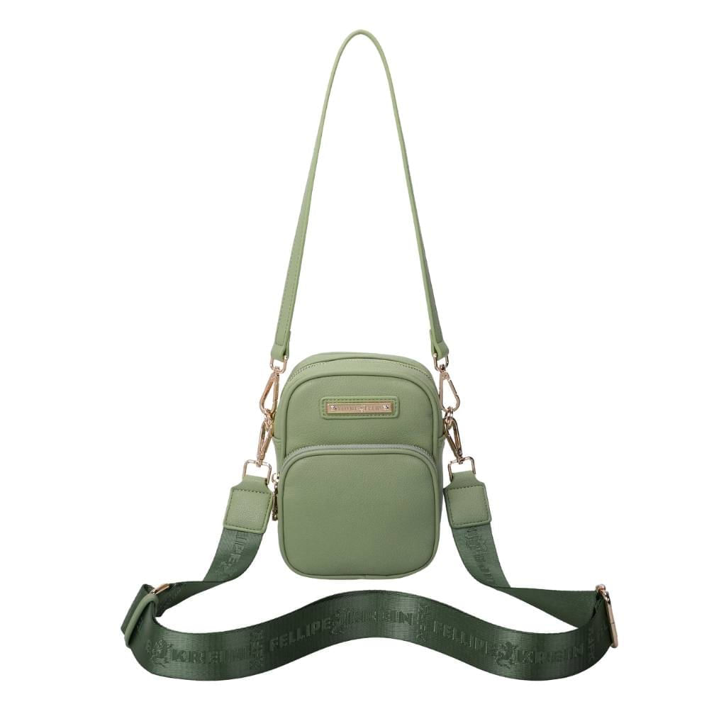 Bolsa Tiracolo Pequena Fellipe Krein Ss23 Pockets Fk610 - Verde