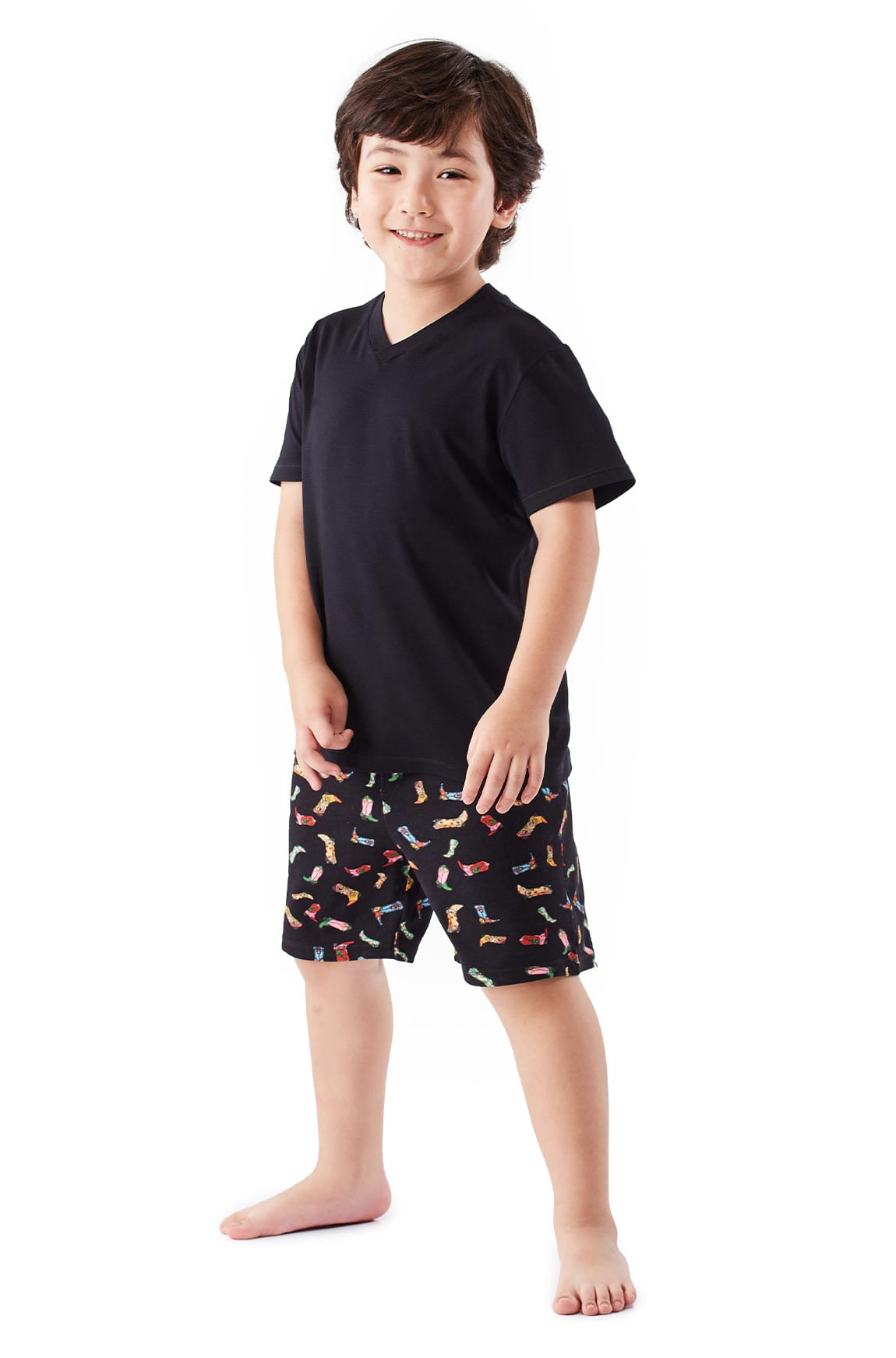 Pijama Curto Malha Marilia Kids Masculino