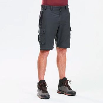 Calça Masculina Modulavél de Trekking Trek Forclaz Cinza 40 (L33) / Cinza