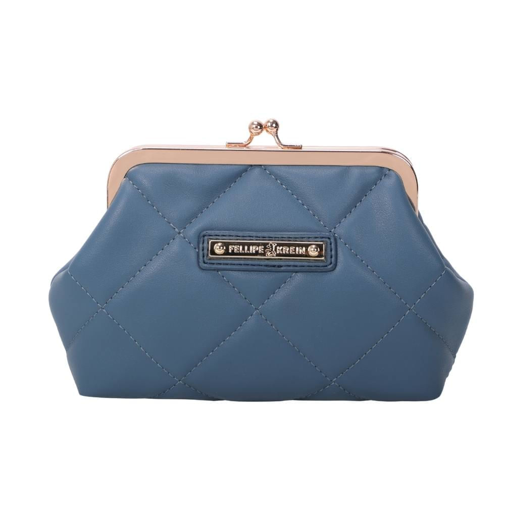 Carteira Fecho Grande Fellipe Krein Ss23 Fk651 - Azul
