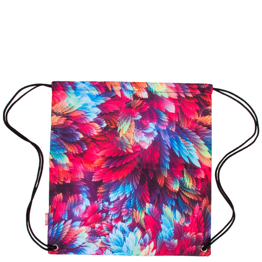 Mochila Saco Colorido - Penas