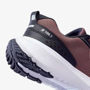 Tênis feminino de Corrida JOGFLOW 100.1 preto-rosa 34 / bordo