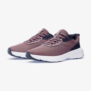 Tênis feminino de Corrida JOGFLOW 100.1 preto-rosa 34 / bordo