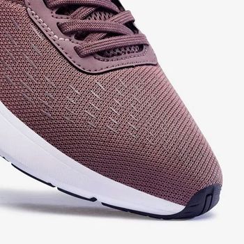 Tênis feminino de Corrida JOGFLOW 100.1 preto-rosa 34 / bordo