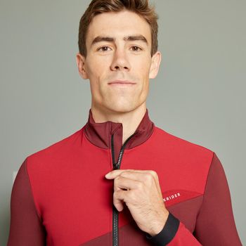 Casaco Masculino de Ciclismo Meia-estação MTB Van Rysel G / vermelho