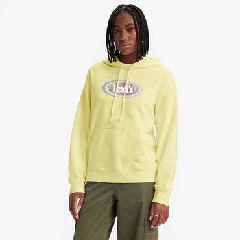 Moletom Levi's® Graphic Standard Com Capuz Amarelo G