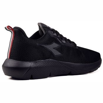 Tênis Corrida Unissex Diadora Colonna Preto e Prata 39 / PRETO