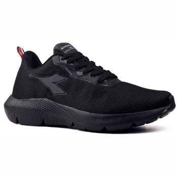 Tênis Corrida Unissex Diadora Colonna Preto e Prata 39 / PRETO