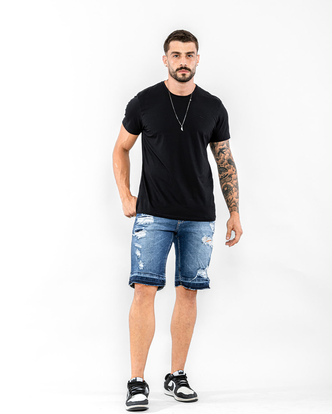 BERMUDA MASC COM RASGOS - MAN STYLE 21160