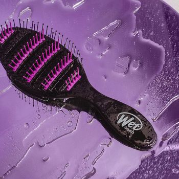 WetBrush Speed Dry Escova para Desembaraçar Preta e Roxa