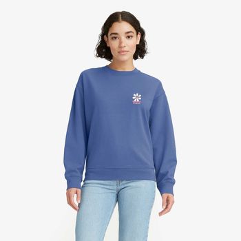 Moletom Levi's® Graphic Standard Crew Azul Sem Capuz M USA | M BR