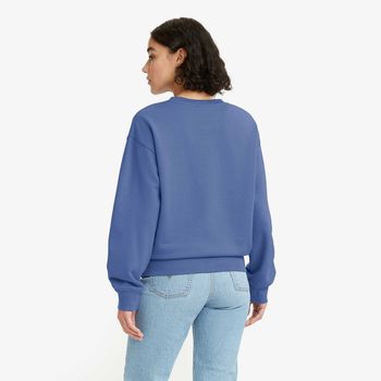 Moletom Levi's® Graphic Standard Crew Azul Sem Capuz M USA | M BR