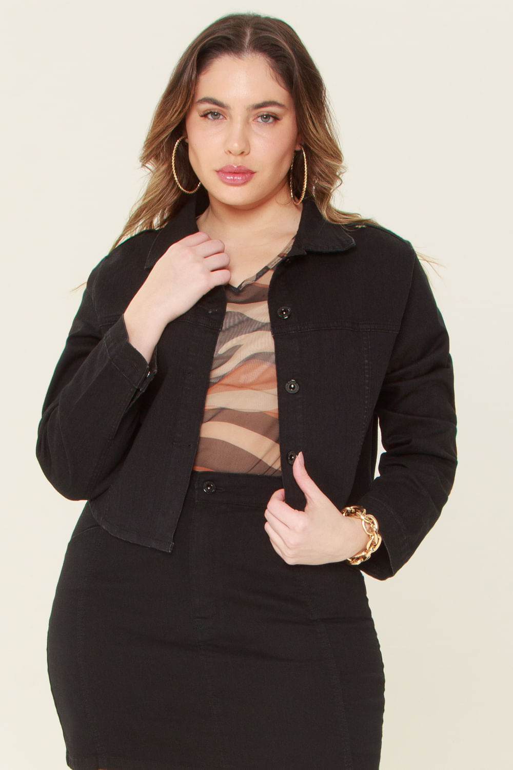Jaqueta Luxury Mais Gata Preto