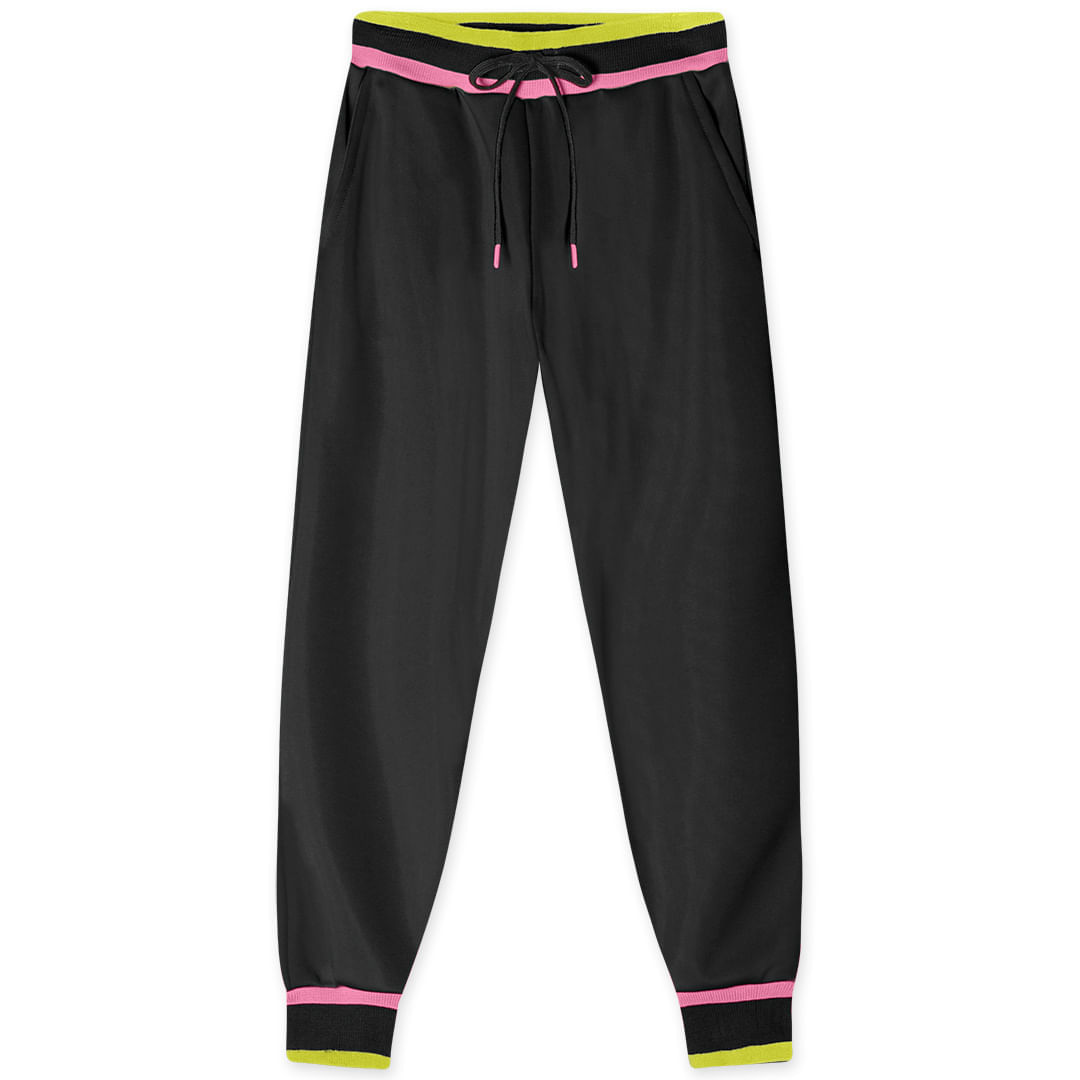 Calça Jogger Moletom Infantil Feminina Marisol