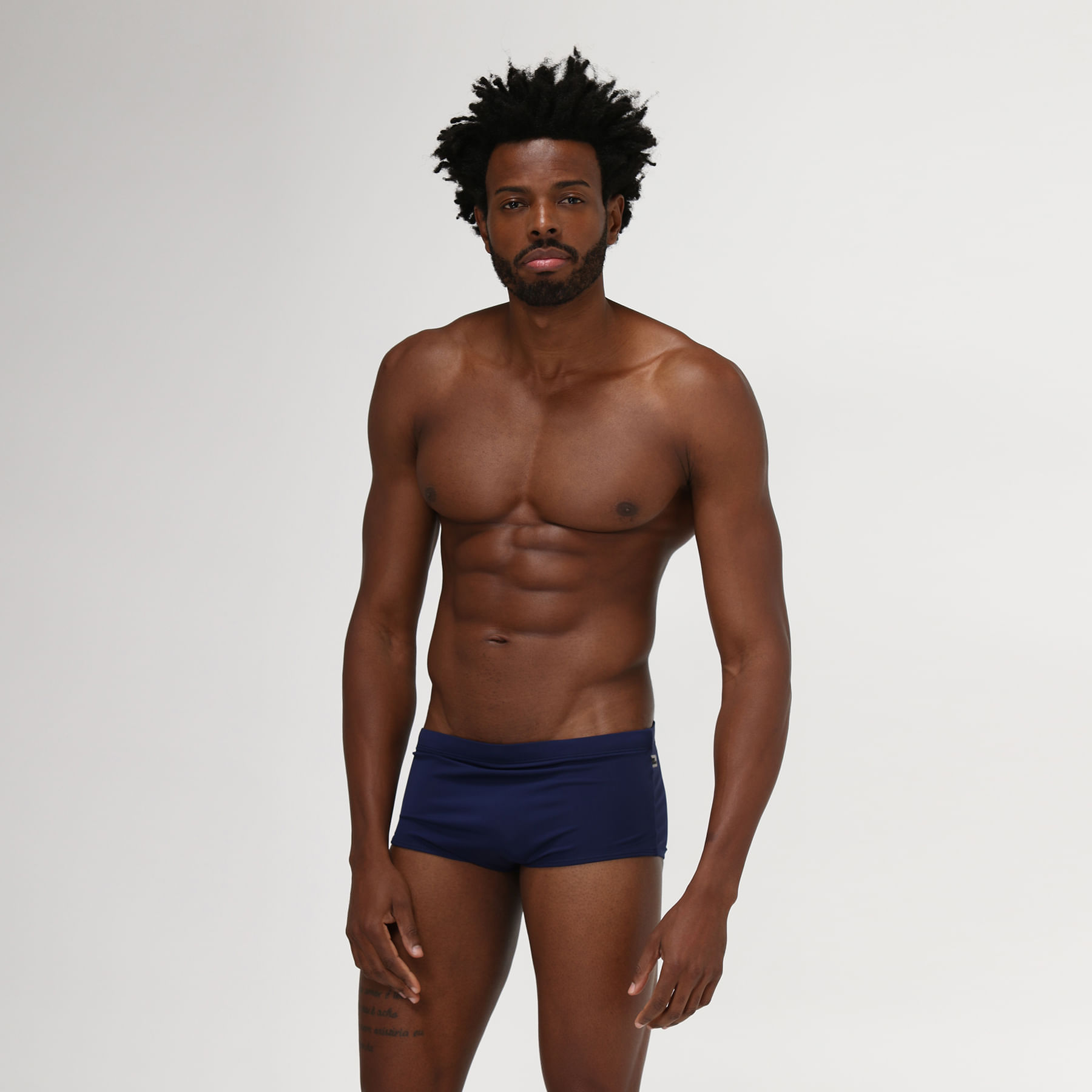 Sunga UV Masculina Com Proteção Solar Marinho