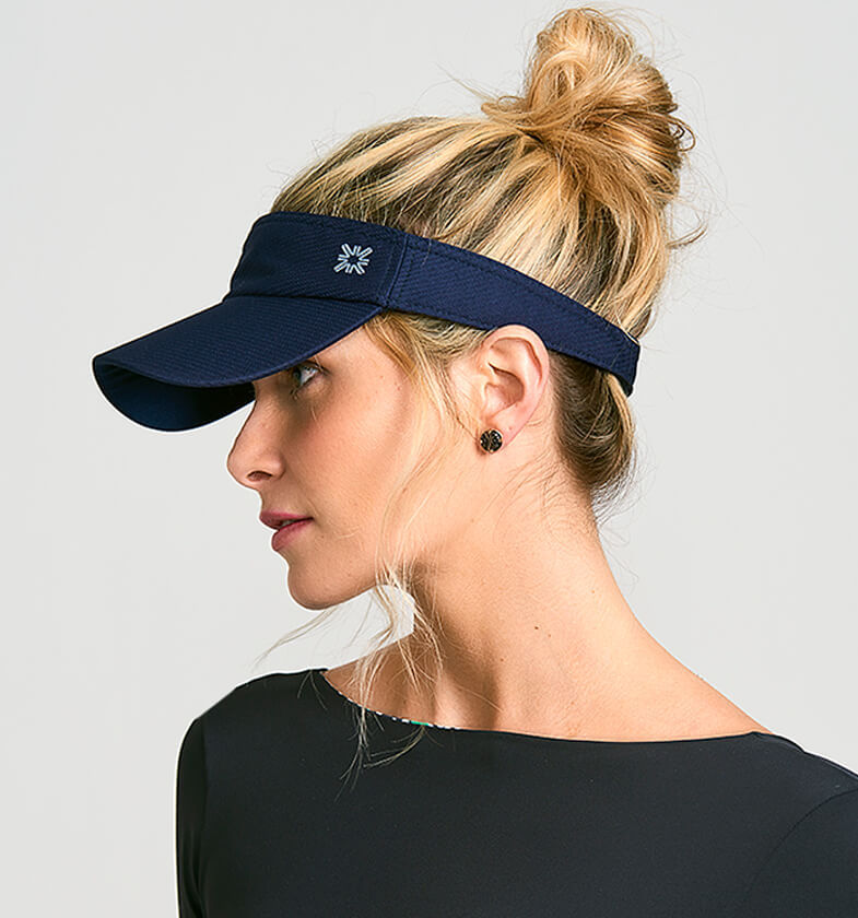 Viseira UV Com Proteção Solar Athletic Dry Marinho