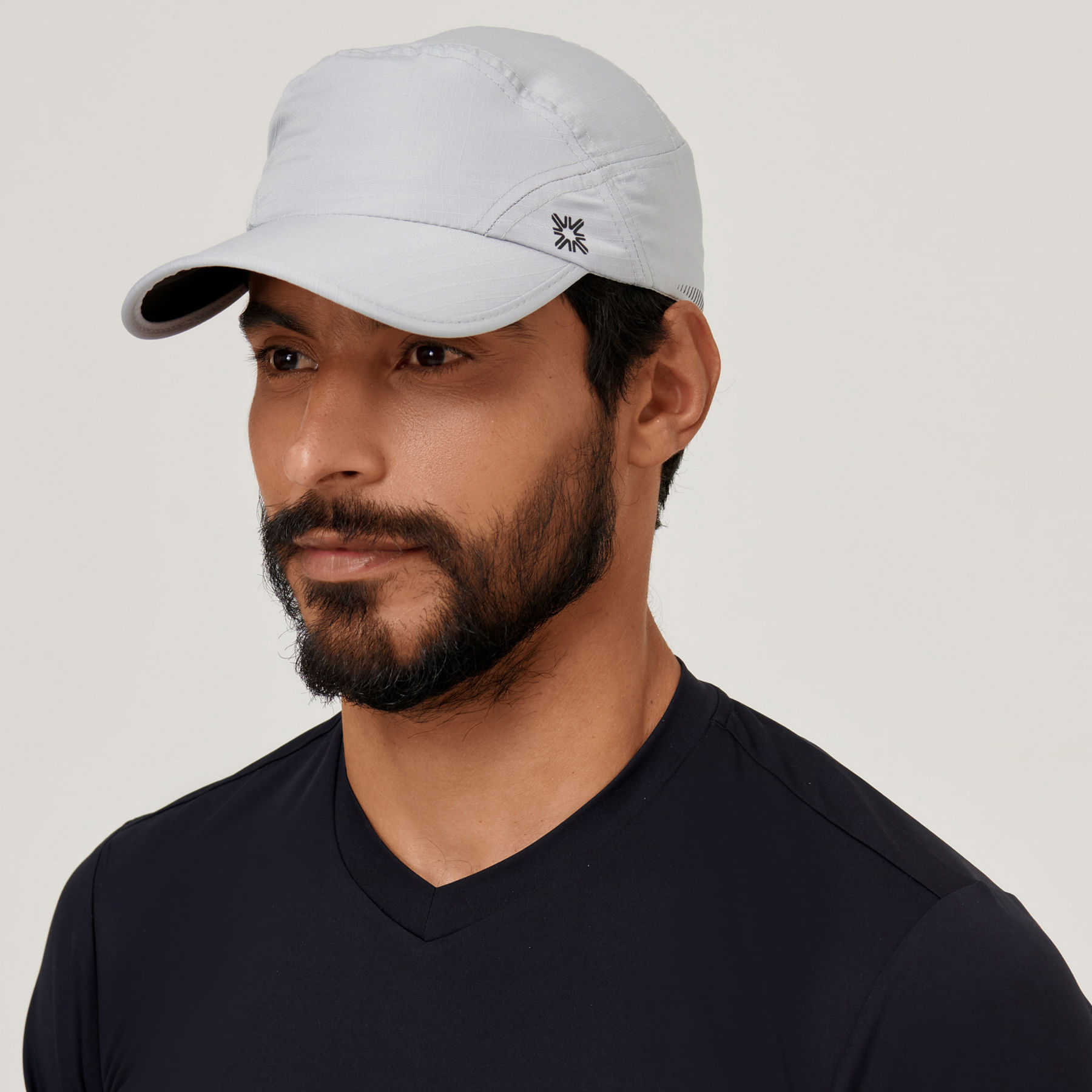 Boné UV Com Proteção Solar New Fit  Cinza/Preto