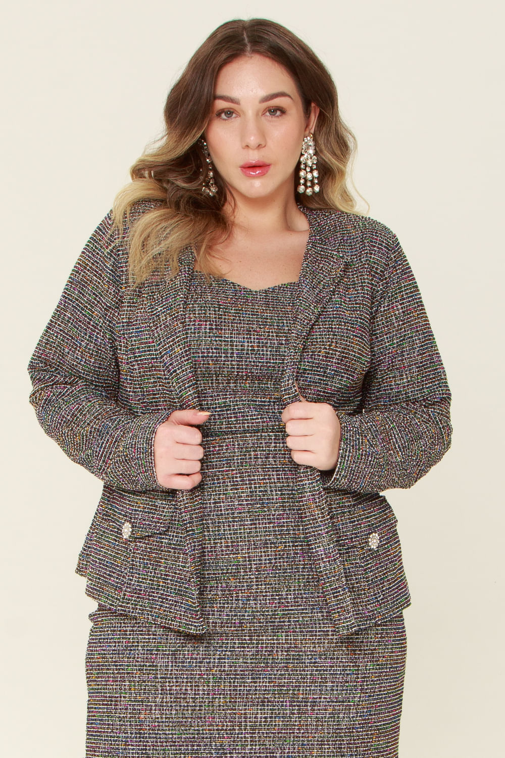 CASACO TWEED MAIS GATA
