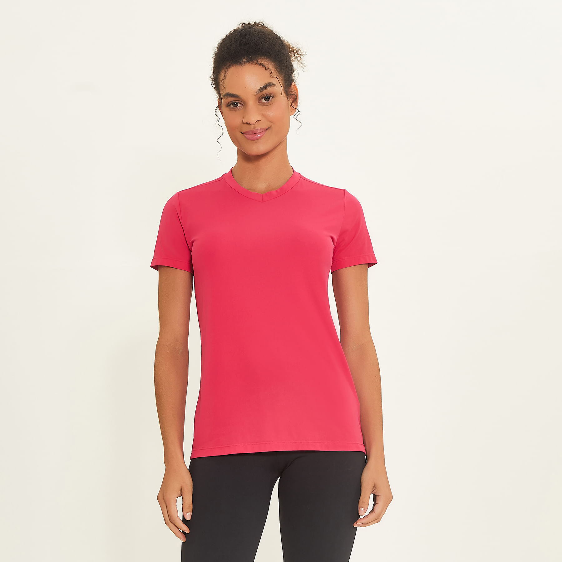 Camisa UV Feminina Com Proteção Solar Sport Fit Pink