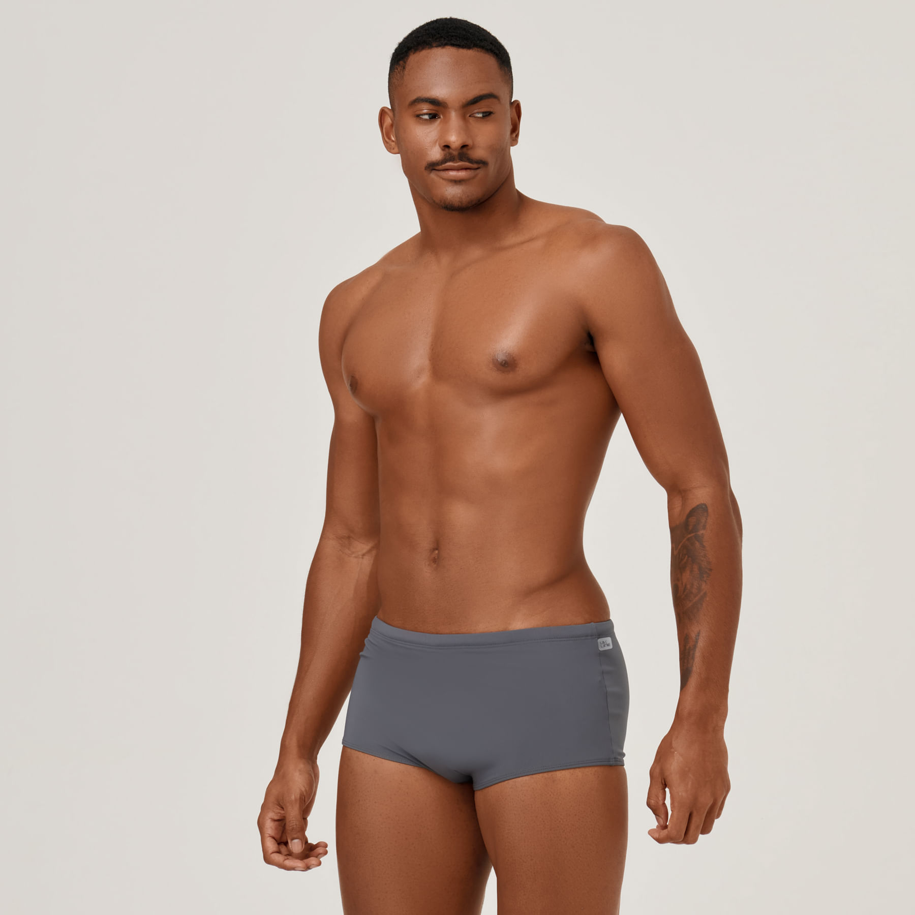 Sunga UV Masculina Com Proteção Solar Chumbo