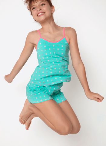 Pijama Regata Microfibra Menina Teen Unicórnio Cherry 16