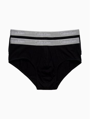 Kit 2 Underwear Brief de Algodão Clássica Cuecas Calvin Klein - Preto S / Preto