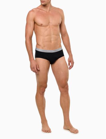 Kit 2 Underwear Brief de Algodão Clássica Cuecas Calvin Klein - Preto S / Preto