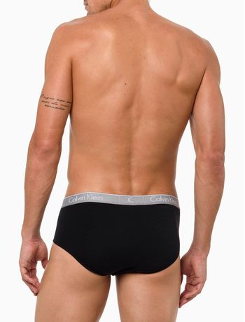 Kit 2 Underwear Brief de Algodão Clássica Cuecas Calvin Klein - Preto S / Preto