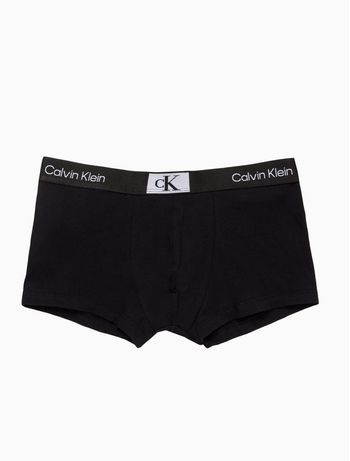 Cueca Masculina Low Rise Trunk Cotton 1996 Calvin Klein Underwear - Preto M / Preto