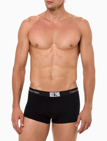 Cueca Masculina Low Rise Trunk Cotton 1996 Calvin Klein Underwear - Preto M / Preto