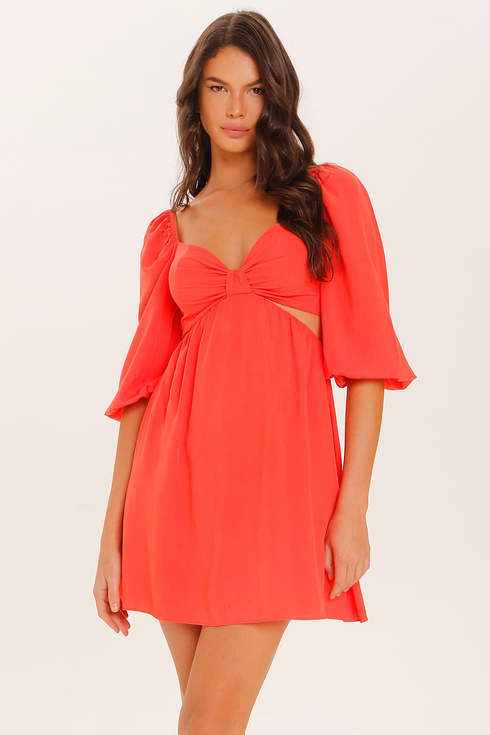 Vestido Solto Trendy Laranja